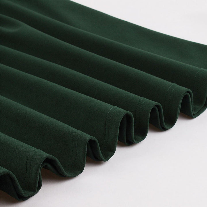 Women’s Vintage-Inspired Dress with Bow Collar and Waist Belt